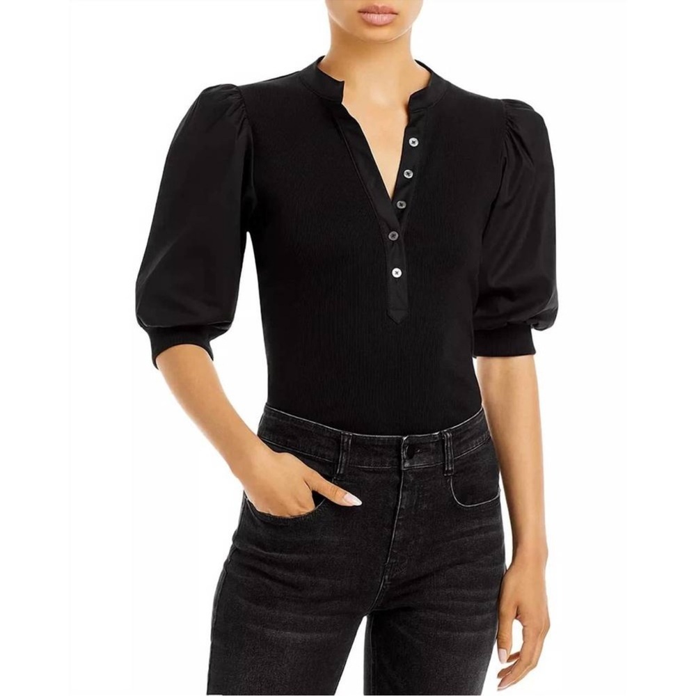 NEW VERONICA BEARD coralee top in black